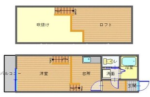 アメニティＫＯＵの物件間取画像